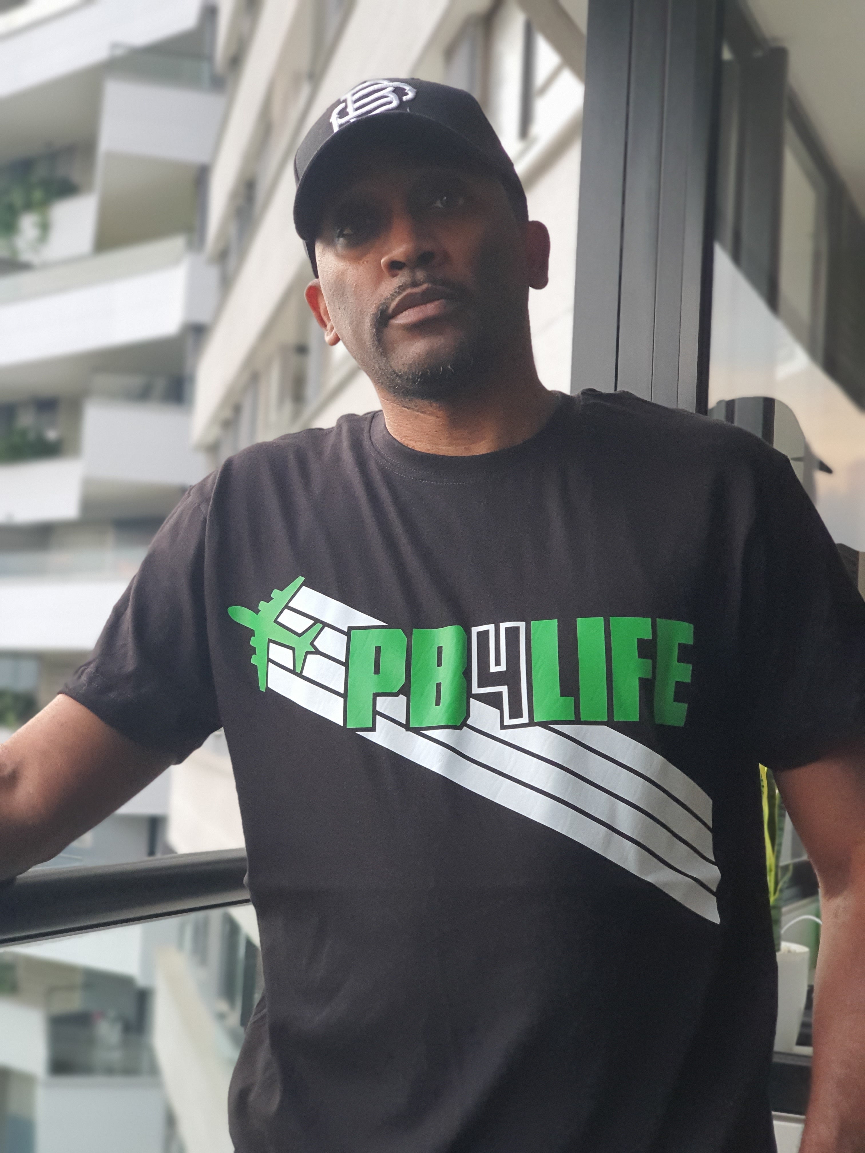 PB4 Life  T‑Shirt — Retro Flight Stripes Tee